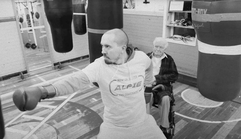 The Comeback: a boxer punching in an old gym